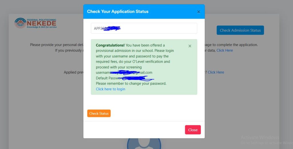 Federal Poly Nekede HND admission