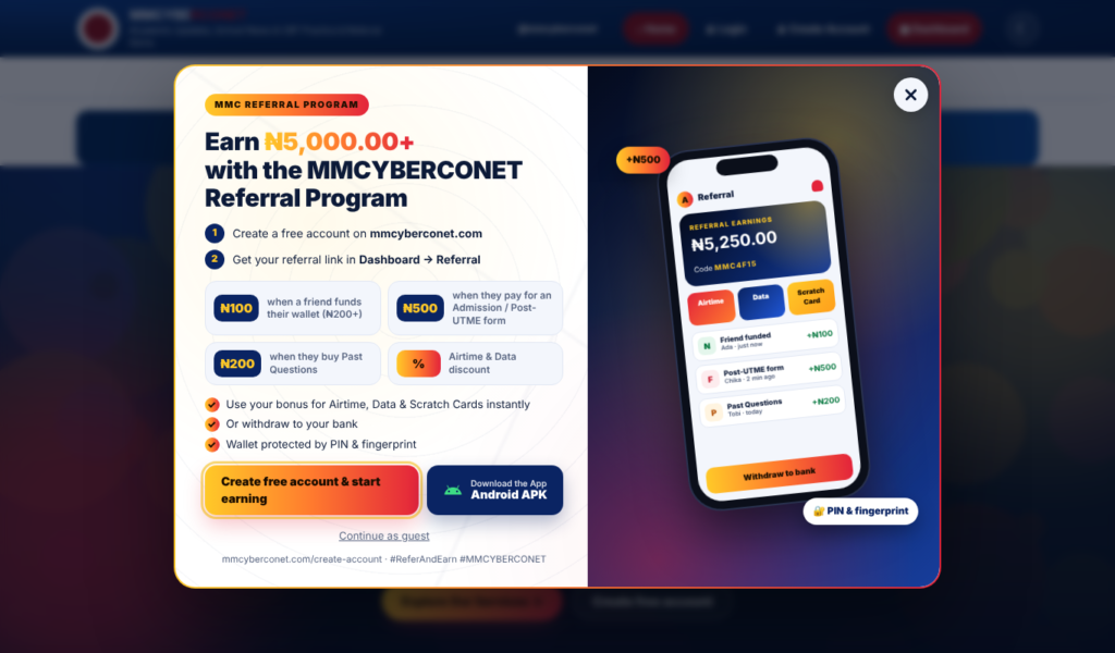 MMCYBERCONET Referral Program